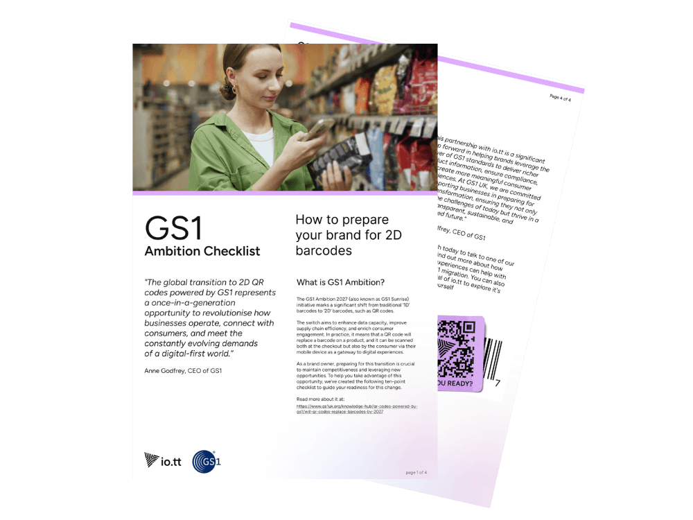 GS1 Ambition 2027 Checklist whitepaper image